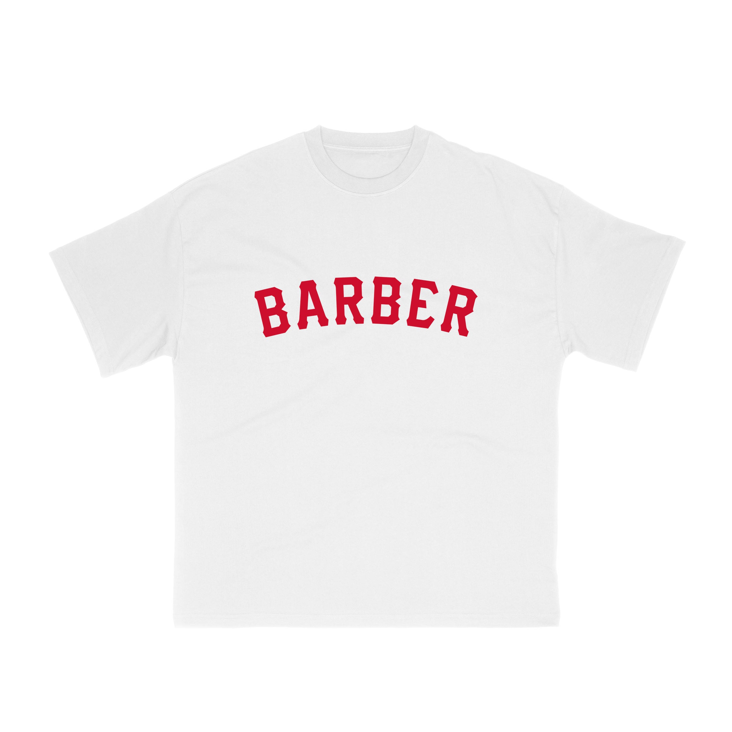 Barber Tee - White/Red