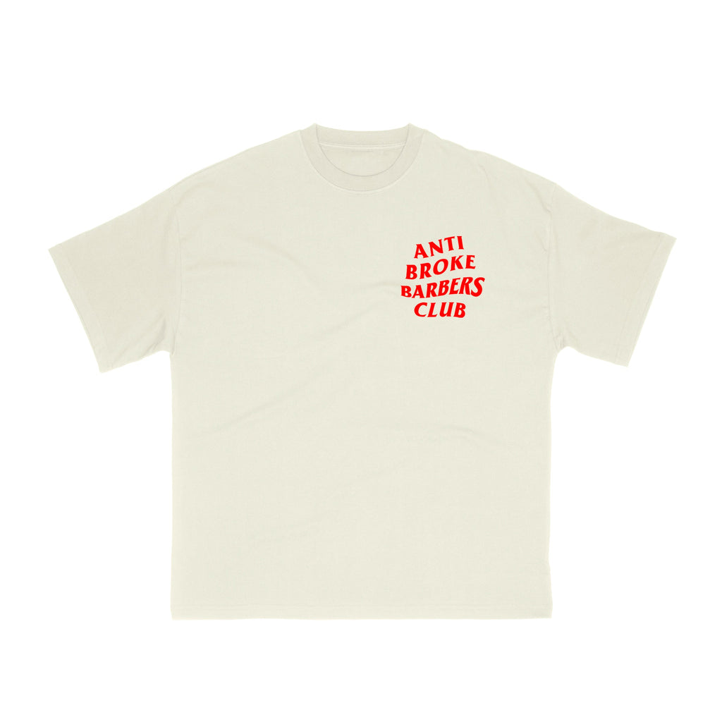Classic Tee - Off White  / Red