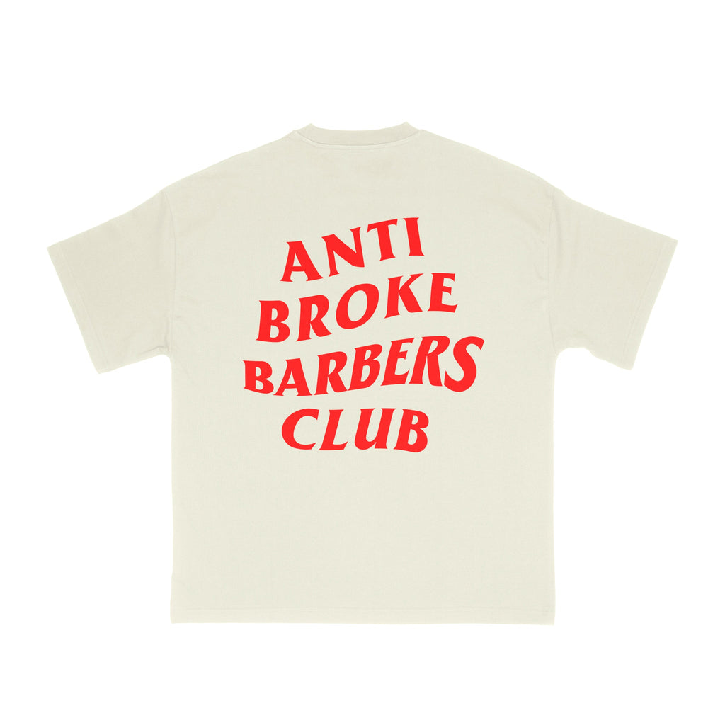 Classic Tee - Off White  / Red