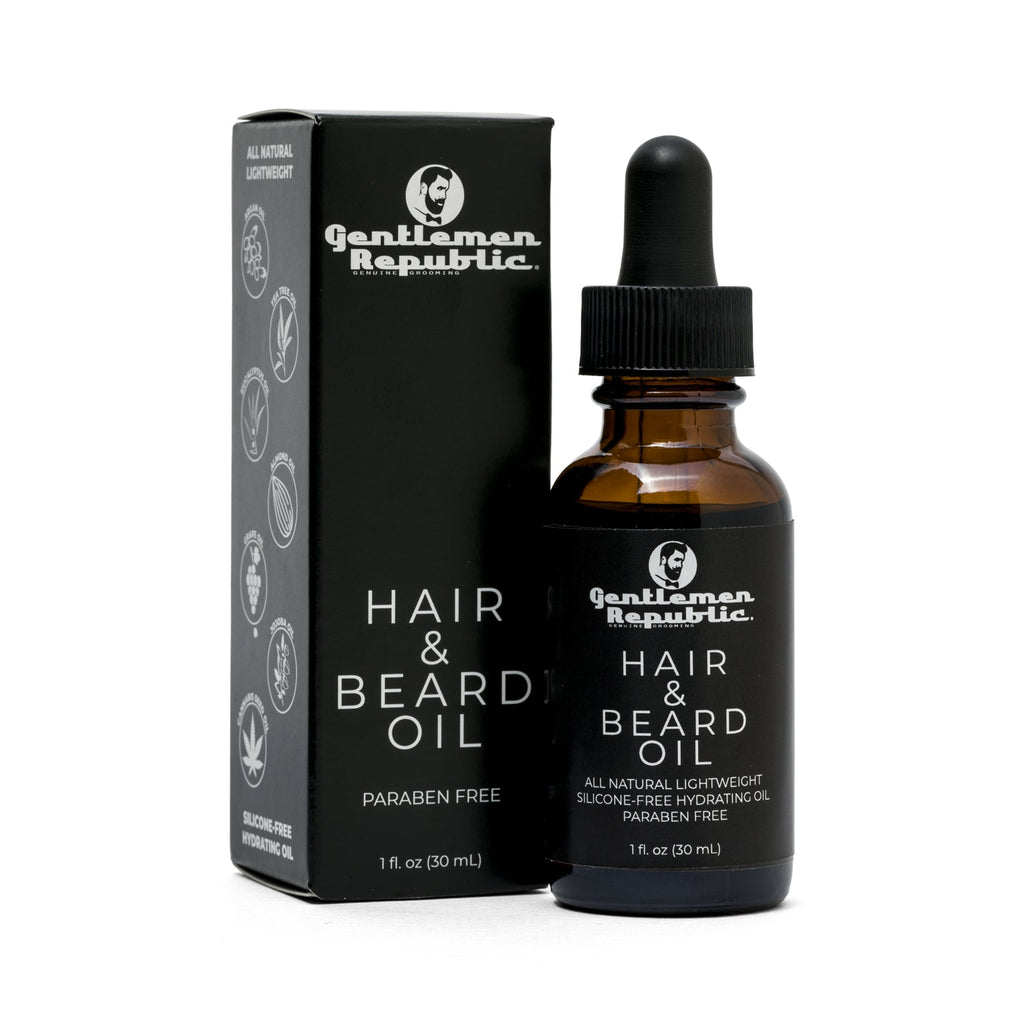 Hair & Beard Oil +  Beard Brush