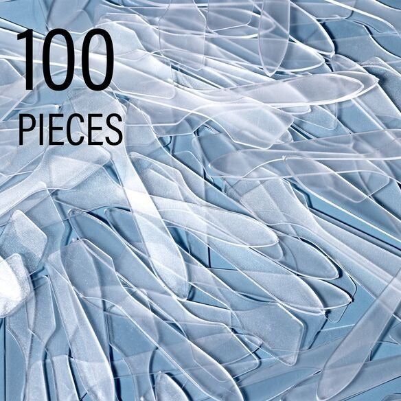 Frosted Mini Cosmetic Spatula - 100 Pieces
